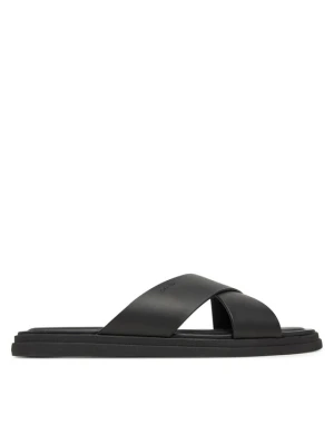 Klapki Calvin Klein Criss Cross Sandal HM0HM01737 Czarny