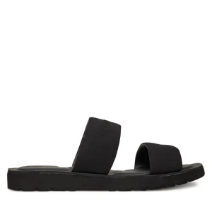 Klapki Calvin Klein Double Strap Cv Logo HM0HM01801 Czarny