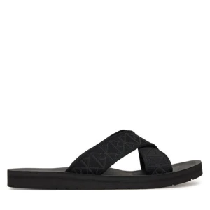 Klapki Calvin Klein Ess Diecut Xcross Wb Aop HM0HM02093 Czarny