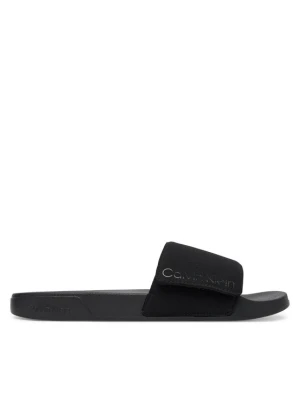 Klapki Calvin Klein Ess Slide Adj Monobrand Cv HM0HM02115 Zielony