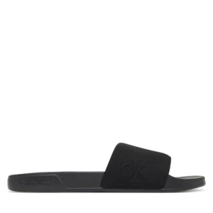 Klapki Calvin Klein Ess Slide Hf Side Logo Cv HM0HM02227 Czarny