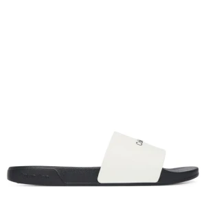 Klapki Calvin Klein Ess Slide Monobrand Cv HM0HM02107 Biały