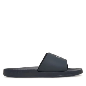 Klapki Calvin Klein Ess Slide Rubber Neoprene HM0HM02229 Granatowy