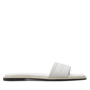 Klapki Calvin Klein Flat Slide He HW0HW01989 Biały