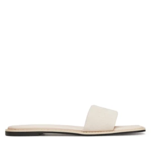 Klapki Calvin Klein Flat Slide - He HW0HW02378 Écru