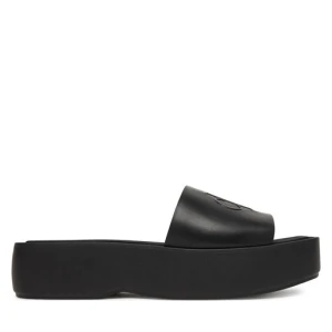 Zdjęcie produktu Klapki Calvin Klein Flatf Sndl Lth Mg HW0HW03026 Czarny