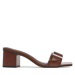 Zdjęcie produktu Klapki Calvin Klein Heel Mule 50 W/Buckle - Lth HW0HW02478 Brązowy