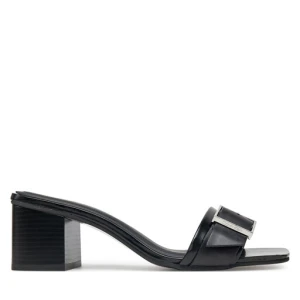 Klapki Calvin Klein Heel Mule 50 W/Buckle - Lth HW0HW02478 Czarny