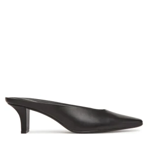 Klapki Calvin Klein Heel Mule Pump 50 - Lth HW0HW02332 Czarny
