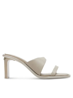 Klapki Calvin Klein Heel Slide 70 Lth HW0HW02072 Beżowy