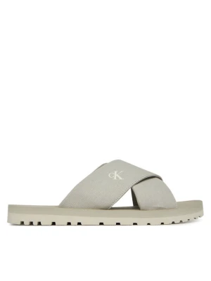 Klapki Calvin Klein Jeans Cross Sandal Crxs Tx YM0YM01223 Szary