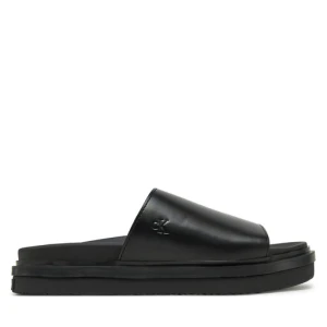 Klapki Calvin Klein Jeans Flat Molded Sandal Slide YW0YW01710 Czarny