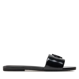 Klapki Calvin Klein Jeans Flat Sandal Slide Mg Met YW0YW01348 Czarny