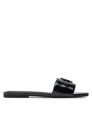 Klapki Calvin Klein Jeans Flat Sandal Slide Mg Met YW0YW01348 Czarny
