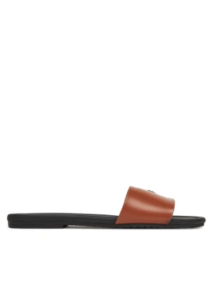 Klapki Calvin Klein Jeans Flat Sandal Slide Mg YW0YW01697 Brązowy