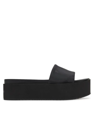 Klapki Calvin Klein Jeans Flatform Sandal Slide In Nylon YW0YW01791 Czarny