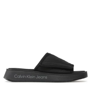 Klapki Calvin Klein Jeans Prefresato Sandal Softny YW0YW00968 Czarny