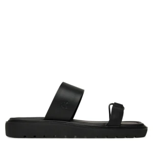 Klapki Calvin Klein Jeans Rope Sandal Soft Lth Mg YW0YW01864 Czarny