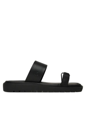 Klapki Calvin Klein Jeans Rope Sandal Soft Lth Mg YW0YW01864 Czarny