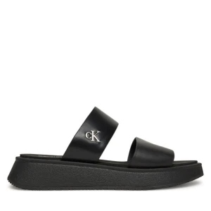 Klapki Calvin Klein Jeans Sandal Slide Double Strap YW0YW01694 Czarny