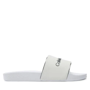 Klapki Calvin Klein Jeans Slide Instituitional Mtr YW0YW01508 Biały