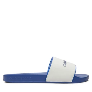 Klapki Calvin Klein Jeans Slide Institutional YM0YM01019 Biały
