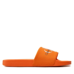 Klapki Calvin Klein Jeans Slide Monogram Co YM0YM00061 Pomarańczowy