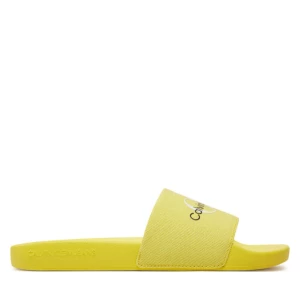 Klapki Calvin Klein Jeans Slide Monogram Co YW0YW00103 Żółty