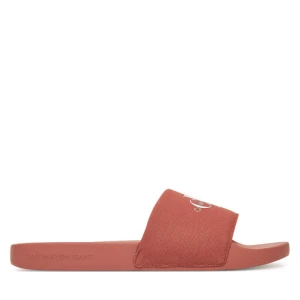 Klapki Calvin Klein Jeans Slide Monogram Cv YM0YM01271 Koralowy