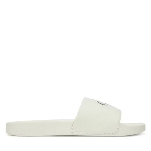 Klapki Calvin Klein Jeans Slide Monologo Cv YM0YM01367 Biały