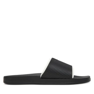 Klapki Calvin Klein Jeans Slide Rubber Neoprene Text YM0YM01234 Czarny