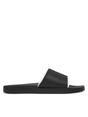 Klapki Calvin Klein Jeans Slide Rubber Neoprene Text YM0YM01234 Czarny