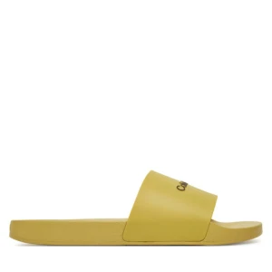 Klapki Calvin Klein Pool Slide Rubber HM0HM00455 Zielony
