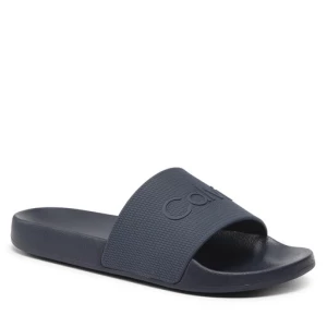 Klapki Calvin Klein Pool Slide Rubber HM0HM00636 Granatowy