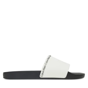 Klapki Calvin Klein Pool Slide Rubber HM0HM00981 Biały