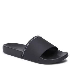 Klapki Calvin Klein Pool Slide Rubber HM0HM00981 Czarny