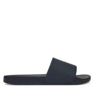 Klapki Calvin Klein Pool Slide W/ Ck Square HM0HM01754 Granatowy