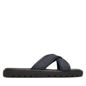 Klapki Calvin Klein Sq Molded Sandal Xcross Wb HM0HM02101 Granatowy