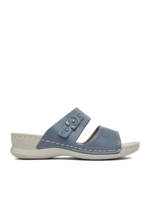 Klapki Clara Barson WYL05010-13B Niebieski
