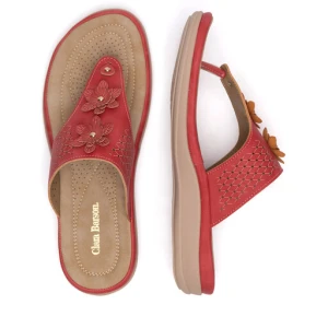 Klapki Clara Barson WYL0510-26 Czerwony
