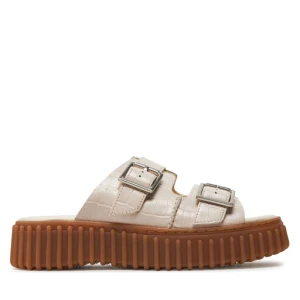 Klapki Clarks Torhill Slide 26176430 Beżowy