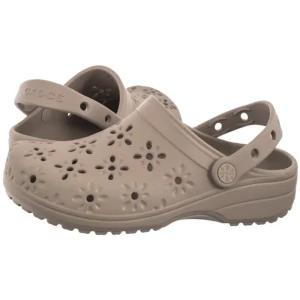 Klapki Classic Floral Cut Out Clog Taupe 210927-214 (CR389-a) Crocs