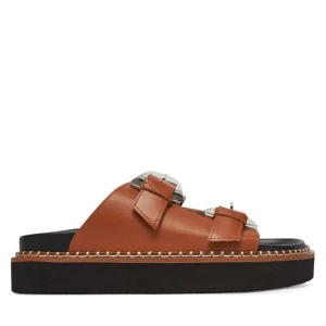 Klapki Coccinelle E4 SOF 17 03 01 Brązowy