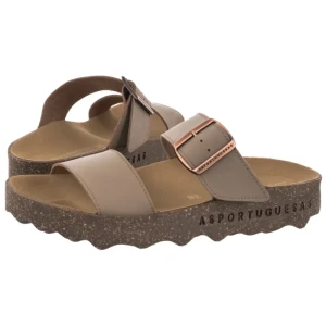 Klapki Coly L Eco Nubuck Sand P018225020 (AP23-b) Asportuguesas