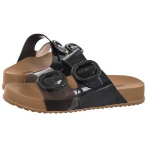 Klapki Cozy Slide AD 33913 / BQ336 Brown / Black (ML328-f) Melissa