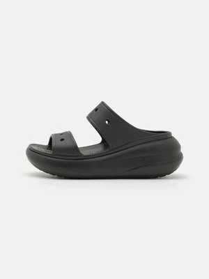 Klapki na obcasie Crocs czarny
