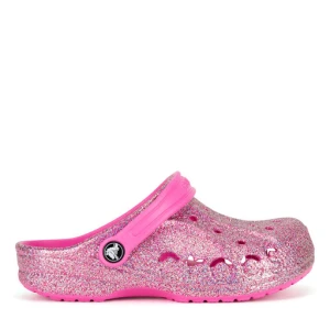 Klapki Crocs BAYA GLITTER CLOG K 207015-7AA Różowy