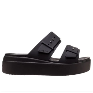 Klapki Crocs Brooklyn Buckle 207431-001 - czarne