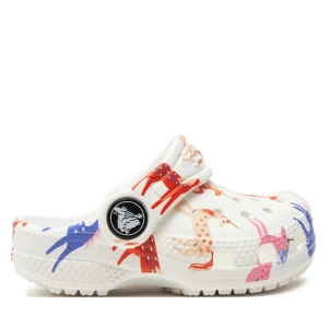 Klapki Crocs Classic Character Print Clog T 209697 Biały