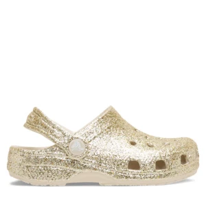 Klapki Crocs Classic Chunky Glitter Clog K 211939 Złoty